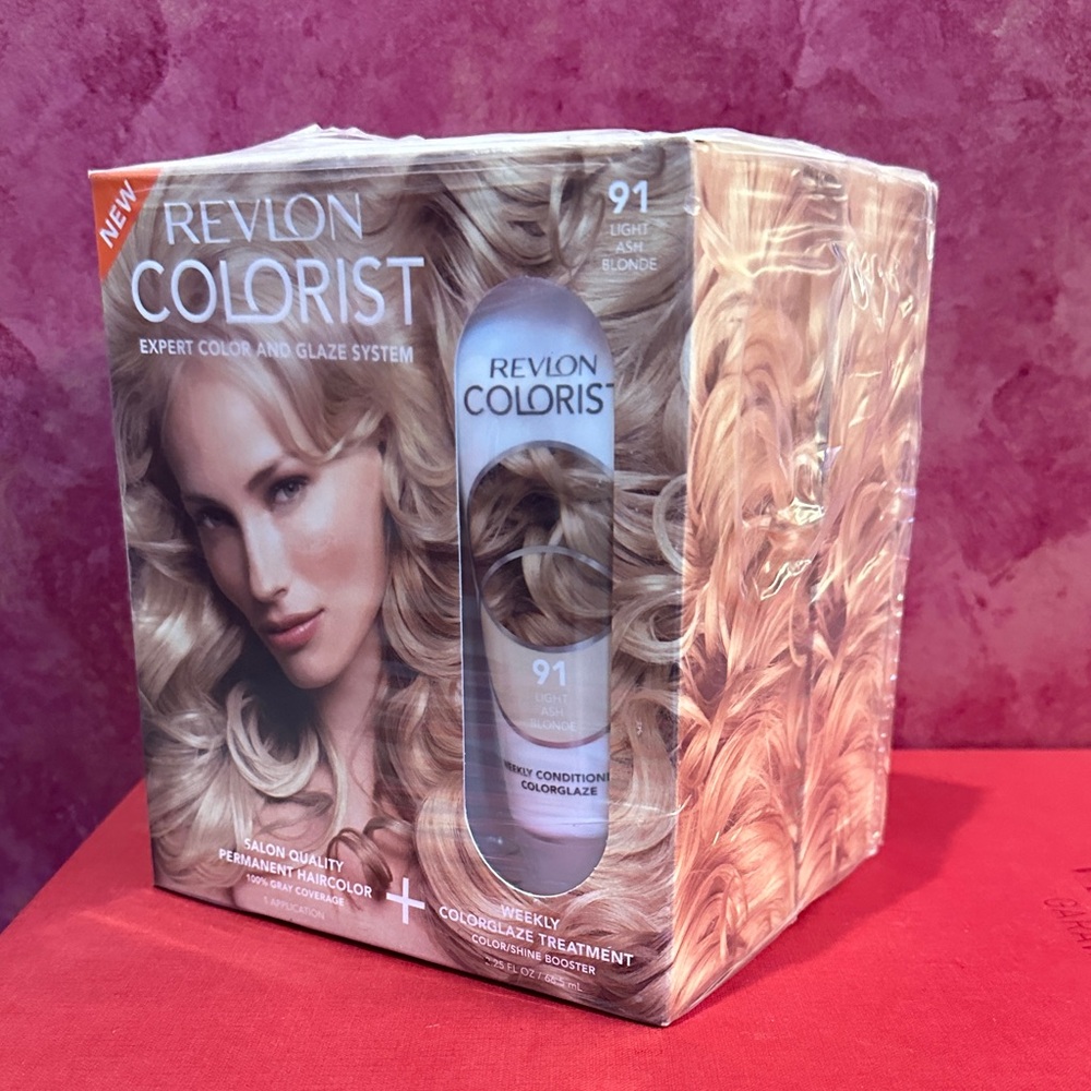 Revlon Colorist Hair Kit in Light Blonde bundle of 2 , 91 light ash blonde.
